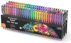 Shuttle Art 120 Unique Colors Gel Pen Set, No Duplicates, for Adult Coloring