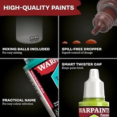 The Army Painter 0.06 Fl Oz (Pack of 10), Fanatic Metallics Paint Set Combo
