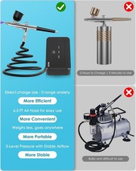 aerografo portatil con compresor kit de pintura para modelismo unas pastel decor