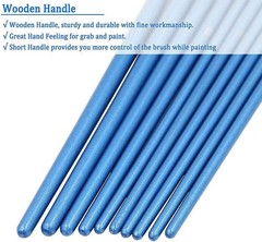 4 Pack Fine Tip Nylon Paint Brushes Set, 40 Pieces in Various Sizes