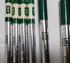 19 A.W. Faber Castell Germany 9030 Pencil Lead HB 3H 6H FULL SILVER TUBES LOT