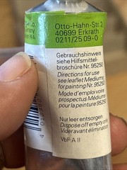 Schmincke Malbutter Base Gel 034 35ml Color Vintage Old Stock Germany