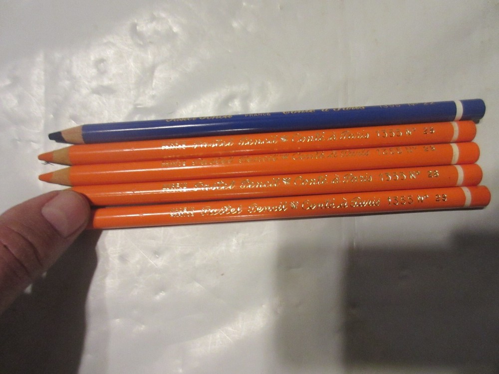 Conte a Paris Pastel Pencils France lot of 5 NOS