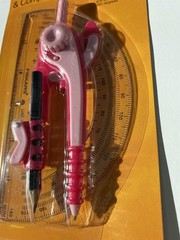 Fiskars Protractor and Compass Set Geometry Drawing Tool New