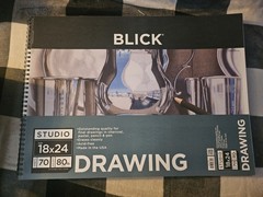 Blick Art Supply Set Studio Pads, Strathmore 300, Canson, Brushes, Masking Tape