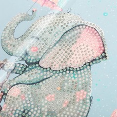CraftBuddyUS CCK-A132: “Cute Baby Elephant” Crystal Art Card 18 x 18cm