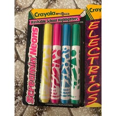 Vtg Crayola Total Tool Staple Binney Smith Electric Pencil Screamin’ Markers Lot