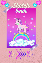 Sketch Unicorn.: Drawing Notebook for Kids.