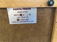 Porta-trace Solid Oak Base 16 X 18 Gagne Light box