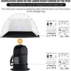 Portable Paint Booth Tent Large 8(L) x6(W) x6(H) ft Spray Floor Mesh Screen Gray