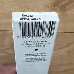 RARE 1 Box of 12 KAC912 Apple Green Berol Karisma Aquarelle Watercolour Pencils