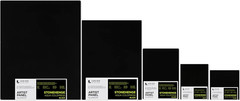 Legion Artist Panel, 1/8″ Composite Brushed Aluminum with Aqua Coldpress Black,