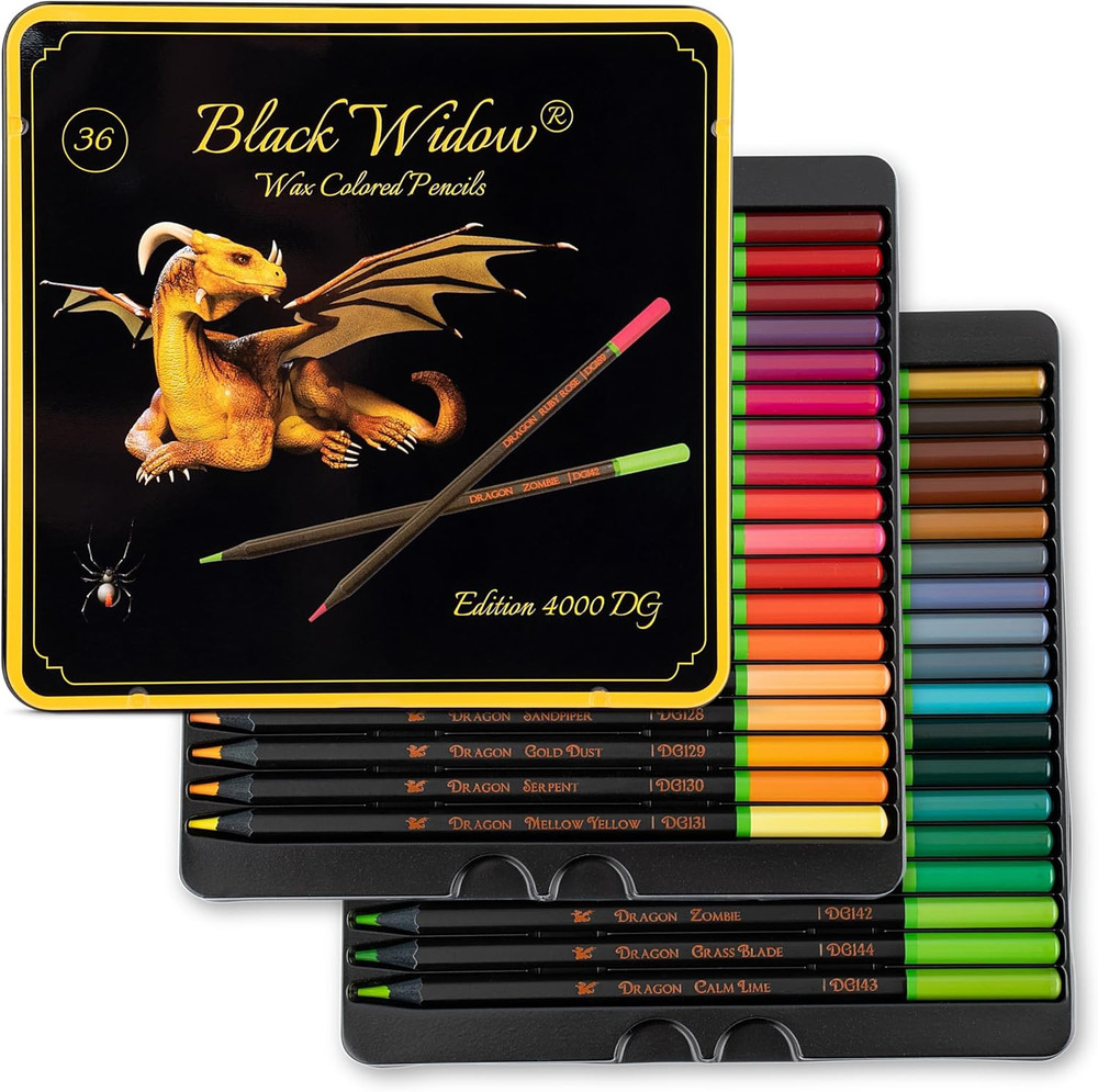 Coloring Pencils for Adults – 36 Wax Soft Core Colored Pencils