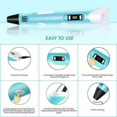 3D Printing Pen Set 3D Drawing Pen with Led Display 12 Color Filament Kids Gift