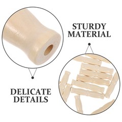 24pcs Wooden Bucket Handle – Ergonomic Non- Handles For