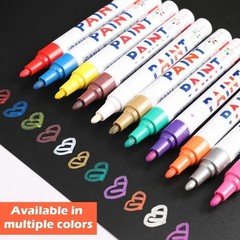 3 PCS Waterproof Permanent Paint Marker Pen Car Tyre Tire Tread Rubber Metal NEW