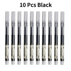 10pcs Needle Tip Gel Ink Pens 0.5mm Smooth Quick-Dry Writing School Office Set