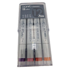 COPIC CLASSIC TOO MARKER 12 BASIC COLOURS SET