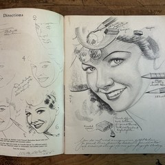 VTG WALTER FOSTER Lot of 4 How-to Draw Heads, Figures, Charcoal, Watercolor