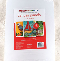 NEW Painting Canvas Panels Master of the Arts 9 x 12 3-pack White Sealed