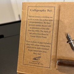 Cavallini & Co. Calligraphy Set with Pen, Assorted Nibs, Black Ink
