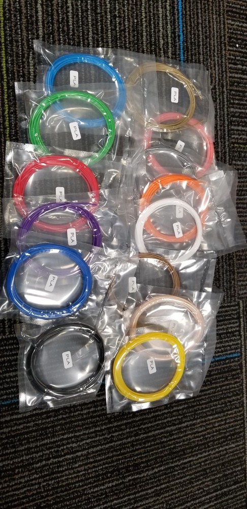 2 Pack – 3D Pen PLA Filament Refills  14 Colors 10 Feet ea  PLA314