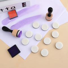 26 Pack Mini Round Ink Blending Tool with Foams Set Including 24PCS Replacement