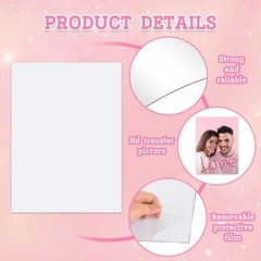 10 Pcs 6×8 Inch Aluminum Sublimation Metal Photo Blank Sign Wall Poster Frame
