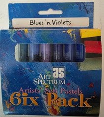 “Art Spectrum” Blues n Violets Soft Pastels 6pk Artist Grade – Lightfast