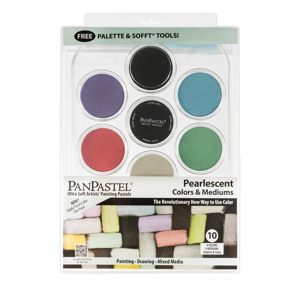 PanPastel Artist Pastels Pearlescent & Mediums Set 10 Color Professional Artist