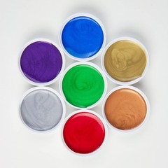 Angelus Acrylic Leather Paint Kit Metallic & Pearlescent 12 Pack Set