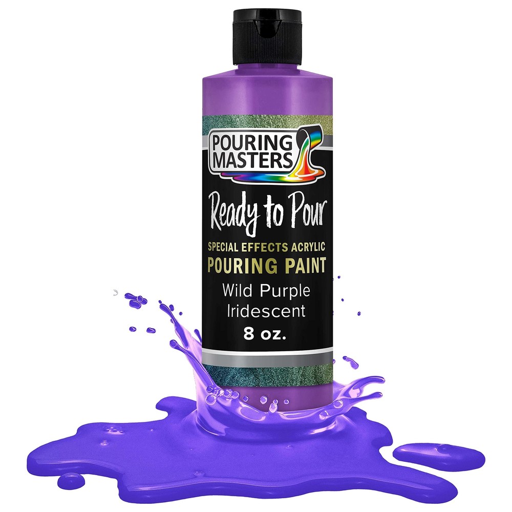 Pouring Masters Wild Purple Iridescent Special Effects Pouring Paint – 8 Ounc…