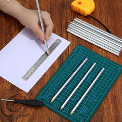 48 Pack Silver Streak Welders Pencil Metallic Marking Pencil Metal Pencils
