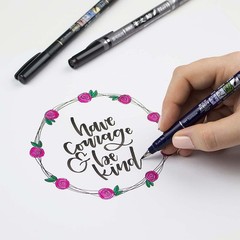 Tombow pencil brush calligraphy pen, Fudenosuke, celebratory/mourning twin S pac