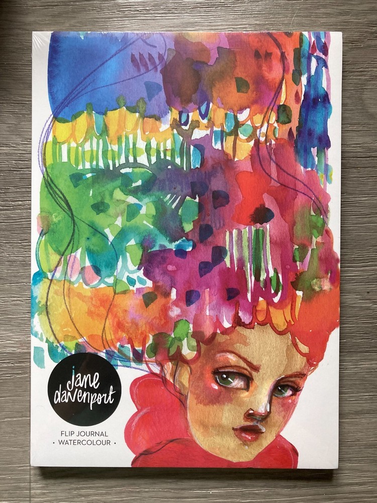 Jane Davenort Flip Journal w/ removable sheets of Watercolour paper Watercolor