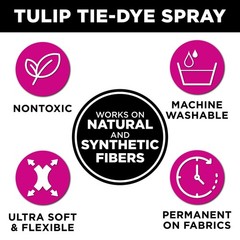 Tie Dye Kit 8 Pack Instant Spray Rainbow No Heat All Fabrics Tulip Fast