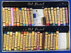 VTG. 1950’s-TOYO-OIL PASTELS-39 COUNT-Art Supply-Made in Japan