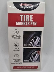 Tire Letters Waterproof Permanent Paint Marker Pen Car Tires Rubber Metal 4 Pack