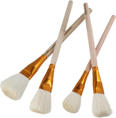 10Pcs Gilding Brush Set Goat Hair Paint Brush Sweep Mop Metallic Foil Flakes Pai