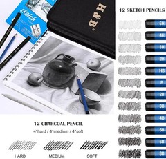 72Pcs Drawing Sketching Kit Set, Pro Art Supplies with Sketchbook, Watercolor,