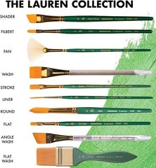 Princeton Artist Brush Co. 4350 – Short Handled Flat Wash Size 1-1/2 Paintbrush