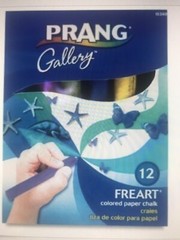 Prang Freart Colored Paper Chalk Large Round Tapered Sticks 1 x 4 Inches 12 S…