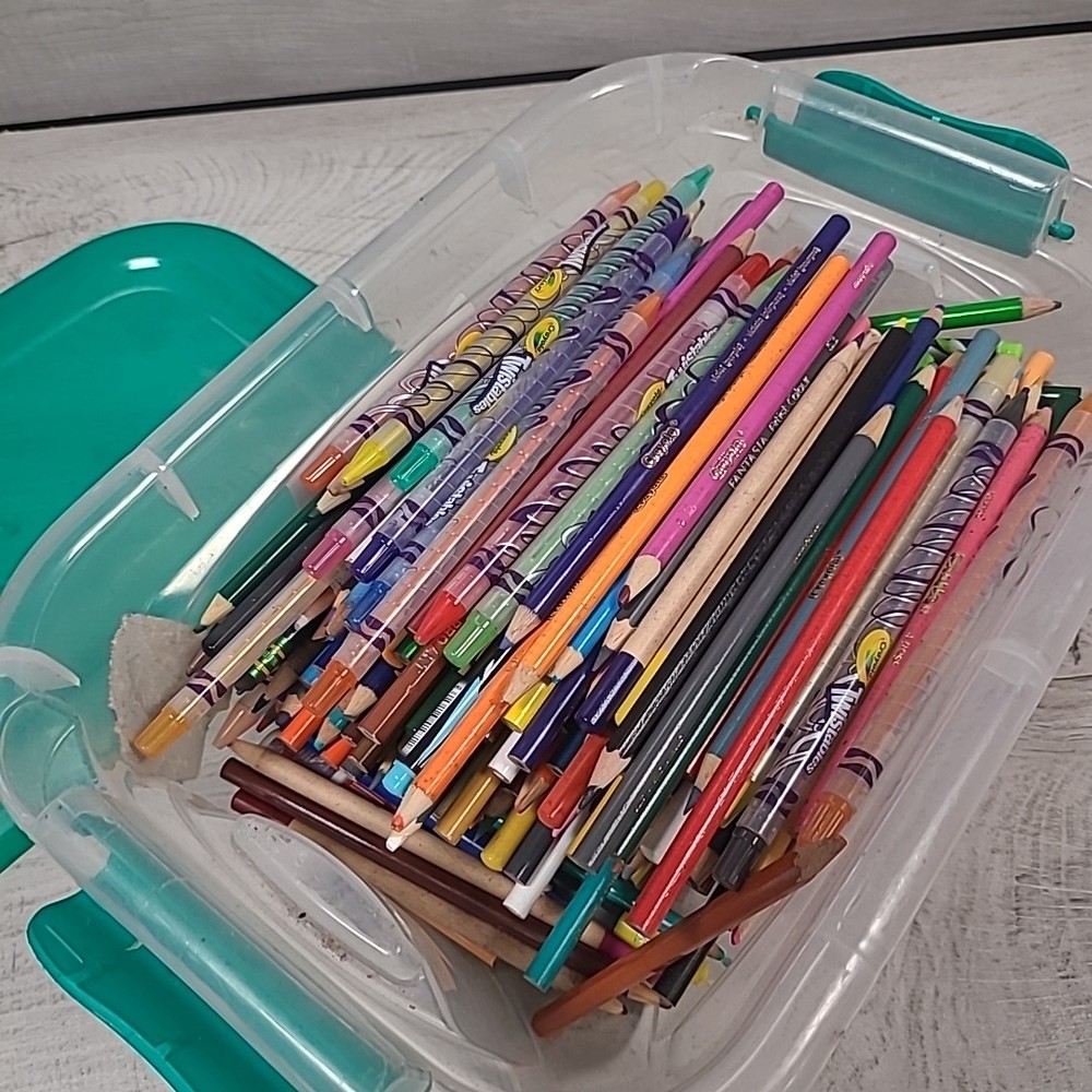 Colored Pencils Pencil Lot 4 POUNDS Crayola Fantasia Prang Art New and Used