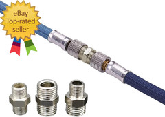 16 Pcs Airbrush Adapter Set 1/8 and 1/4 Inch Male/Female Connectors