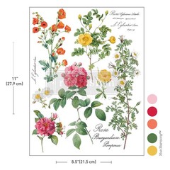 Poetry and Petals | H20 Transfer | 1 Sheet | 8.5″ x 11″ | Redesign with Prima
