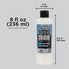 Medea Airbrush Cleaner 8 oz – Ready-to-Use Solution for Airbrushes, Paint Bru…