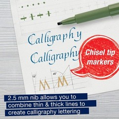Calligraphy Pitt Artist Pen Set 6 Multi Colored Drawing Lettering Art Supply