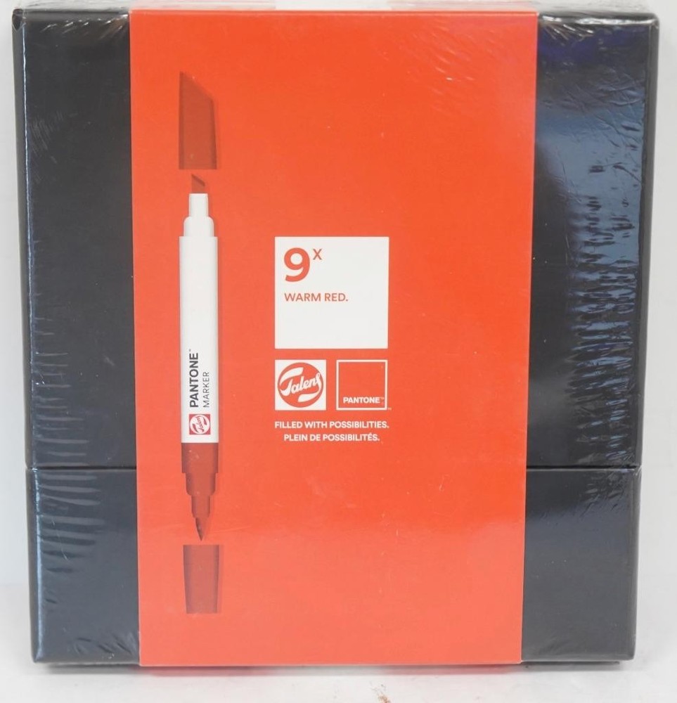 NEW – Royal Talens 9pk Pantone Dual Tip Sketch Markers – Warm Red
