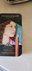 Prismacolor Premier 36 Multi Colored Pencil Pack w A Beautiful Tin slight used