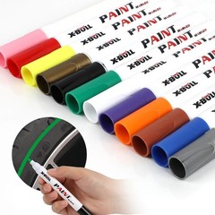 12Pcs Waterproof Permanent Paint Marker Pen For Car Tyre Tread Rubber Metal Pen